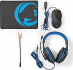 Nedis M&auml;nguri komplekt 3in1 k&otilde;rvaklapid+hiir+hiirematt