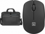 Natec Genesis Natec Bag Natec Bag Kudu Black 15.6'' (NTO-2238) + Mysz Stork (NMY-2000)