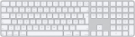 Apple Magic Keyboard with Touch ID and Num Keypad - Norwegian - White Keys