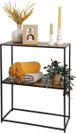 Home Styling Collection Loft shelf z 2 shelves, metal i MDF, 71 x 31 x 85 cm