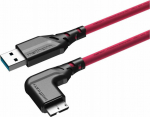 Kabel USB Ednet USB-A - microUSB 5 m Pink (MTC-521M)
