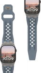 Urban Armor Gear UAG Monarch - Watch band for Smartwatch - 160 - 195 mm - cloud blue/titanium - f&uuml;r Apple Watch (42 mm, 44 mm, 45 mm, 49 mm)