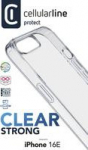 Cellularline Clear Protect - iPhone 16e Rigid protective case with rubber edges, Cover, Apple, iPhone SE (2025), 15.4 cm (6.06"), Transparent
