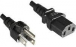 MicroConnect Power Cord 1.8m JPN 3pin - C13, Type B to C13, Black