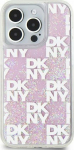 DKNY DKNY Liquid Glitter Multilogo - Case iPhone 15 Pro (pink)