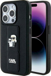 Karl Lagerfeld KLHCP13LGSAKCPK Gripstand Saffiano Karl& Case for iPhone 13 Pro / 13 6.1" / black