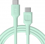 CABLE USB-C / USB-C Greencell PowerFlex 200cm PD 100W green silicone