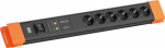 Bachmann CONNECTUS 6xCEE7/3 1xGVS 1xSchalter 2.0m CEE7/7 Sw/Or