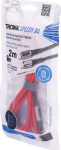 Kabel USB Troika USB-C - USB-C + Lightning 2 m Czerwony (CBL20/RD)