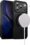 Crong Case Hybrid Frost MAG Cover iPhone 17 Pro MagSafe Czarne