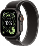 Apple Watch Ultra 3 (GPS + Cellular) 49 mm black titanium case and black Trail strap, M/L