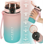 RoGer Sport Water Bottle 600ml Pink‑Blue