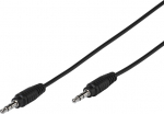 Vivanco kaabel 3.5mm - 3.5mm 1m, must (35810)