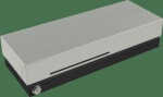 apg Solutions APG &raquo;CashPlus&laquo; Flip Lid 490, anthracite - cash drawer, top opening, 490x109x172mm, 4 note compartments, 8 coin compartments, 1 receipt compartment, 2-pos. lock, different locking, 800 series, colour: anthracite