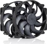 Noctua NF-A14x25r G2 PWM Sx2-PP chromax.black fan, 140 mm, 2 pcs