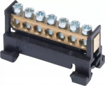 Simet Rail terminal block L7 phased 7-track 16mm 400V AC 63A czarna 81700007