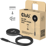 Club3D Ladeger&auml;t wireless Qi2 USB-C 25Watt, schwarz retail