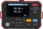 Uni-Trend Battery resistance tester, 0.000mOm~3Om; 0.000V~71.00V; 4 terminal test method; Data storage : 500sets, Bluetooth, UNI-T