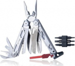 AZYMUT Giewon FS Multitool - Fire Starter - 19 tools - flint + whistle + belt holster (H2038A)