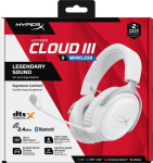 HP HyperX Cloud III S Wireless White Gaming Wireless Headphones White