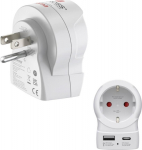 Hama Travel Adapter "EU to US", USB-C (PD), 20 W