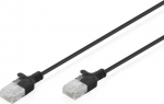 DIGITUS patch cable CAT 6 U-UTP Slim 0.5m Blau