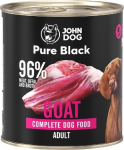 JOHN DOG Pure Black Mono Goat meat - wet dog food - 800g