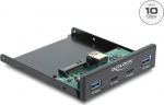 Delock Front Panel 3.5" USB 10 Gbps 2 x Type-C+ 2 Typ-A