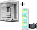 TRYX LUCA L70 Midi Tower - wei&szlig; + PANORAMA SE ARGB 360 Komplett-Wasserk&uuml;hlung, 3D-AMOLED, 360mm - wei&szlig;