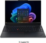 Lenovo ThinkPad E16 Gen 4, Intel&reg; Core Ultra 7 355 (LPE-cores up to 3.50GHz, 12MB), 16" WUXGA Non-Touch, W11P64 Nordics (EN/FI/SV/DK/NO), 16.0GB, 1x512GB SSD M.2 2242 PCIe Gen4 TLC Opal, Intel&reg; Graphics, BT 5.4, Wi-Fi 7 2x2 BE, Wired Ethernet, FPR, 1 ...