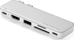 Satechi USB-C Snap Hub | USB-C | USB-A | HDMI 4K | czytnik kart micro/SD 104 MB/s | USB-C PD passthrough 45W - silver
