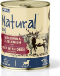 1277 NATURAL Beef with venison and pumpkin - wet dog food - 800g
