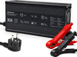 Qoltec Battery charger LiFePO4 12V | 30A | PF 0.9 | LED