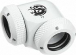 Bitspower Multi-Link Adapter 90 Grad 12mm AD auf 12mm AD Hardtube - wei&szlig;
