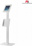 Maclean stand. Floor stand with space for catalogs. White (MC-724) do iPad 2/ 3/ 4/ and IPAD Air/ Air2/9.7'' Pro