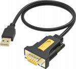 VISION Professional installation-grade USB-A to Serial RS-232 adapter - LIFETIME WARRANTY - works with mac and pc - installed as standard com port - 480 mbps - voltage to 5v - supports all data signals - USB-A 2.0 (M) to 9-Pin D-Sub (M) - driver on U ...
