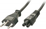 Lindy Power Cable Black 2 M C5, Coupler