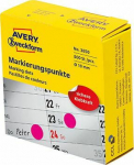 Avery Zweckform LABELS ZF 3850 WHEELS DO MARKINGS 10 MM PINK