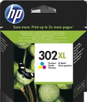 HP 302XL ink cartridge, tricolor