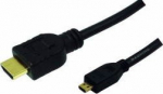 Logilink HDMI cable Ethernet A -> micro D St/St 2.00m bk