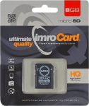 Imro Memory Card microSDHC / 8GB / cl. 4 + Adapter