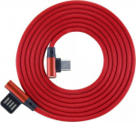 Sbox USB->Type-C 90 m/m 1.5m Type-C-90R Strawberry Red