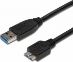Kabel USB PremiumCord USB-A - micro-B 1 m Czarny (ku3ma1bk)