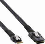 InLine InLine&reg; Slim SAS Kabel, SFF-8654 zu Mini SAS SFF-8087, 12Gb/s, 0.5m