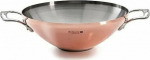 De Buyer Prima Matera Wok induct ion copper/steel with 2 handles
