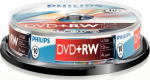 1x10 Philips DVD+RW 4.7GB 4x SP