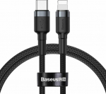 Kabel USB Baseus USB-C - Lightning 1 m Black and gray (6953156297449)