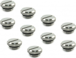 XSPC Verschlussstopfen V2 G1/4 Zoll AG - 10er Pack, chrome