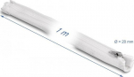 DELOCK Geflechtschlauch Rei&szlig;verschl. hitzebest.1mx20mm wei&szlig;