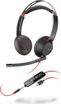 Poly Blackwire 5220 Headset Wired, Head-band, USB Type-C Black